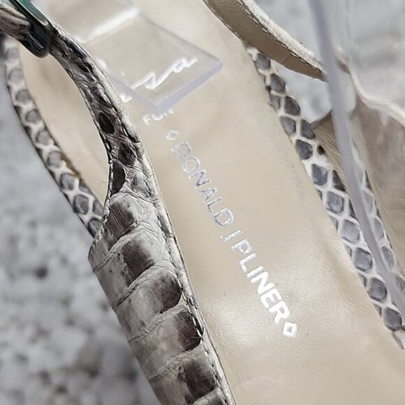 DONALD J PLINER STYLE# LISA SNAKE SKIN PLATFORM SLINGBACK WOMAN'S SIZE 10.☆SEXY☆ - Picture 7 of 16